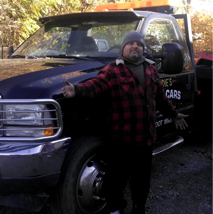 C&C Inc truck at job site in Prudenville Michigan