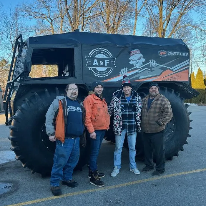 C&C Inc providing tire change service on highway